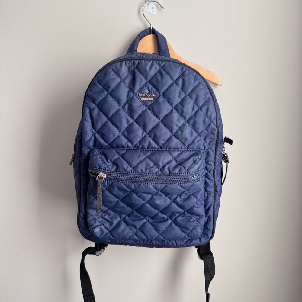 Kate Spade Nylon Backpack Navy Blue